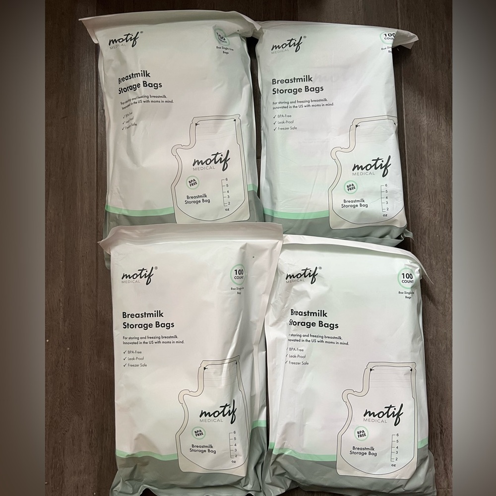 NEW Motif Breastmilk 8oz Storage Bags, 400 count